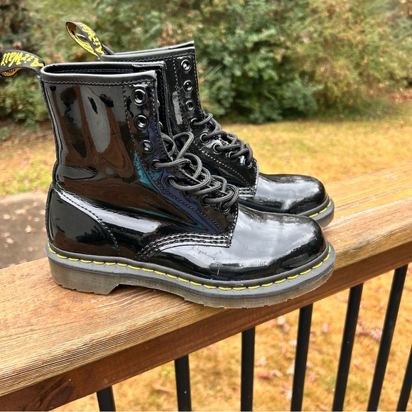 Dr. Martens Patent Leather 1460 8 Eye Women's Boot - Picture 2 of 9